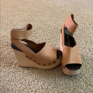 Jeffrey Campbell studded wedge heels